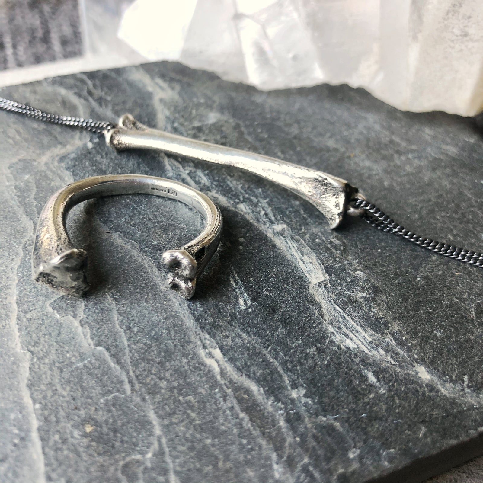 Bone Bracelet Silver