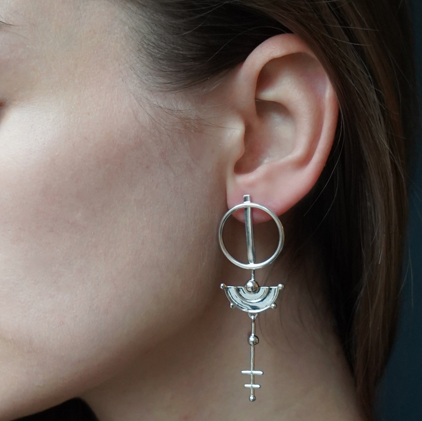 Celestial Ear Jacket Silver