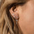 Celestial Mini Ear Jacket Silver with an Emerald