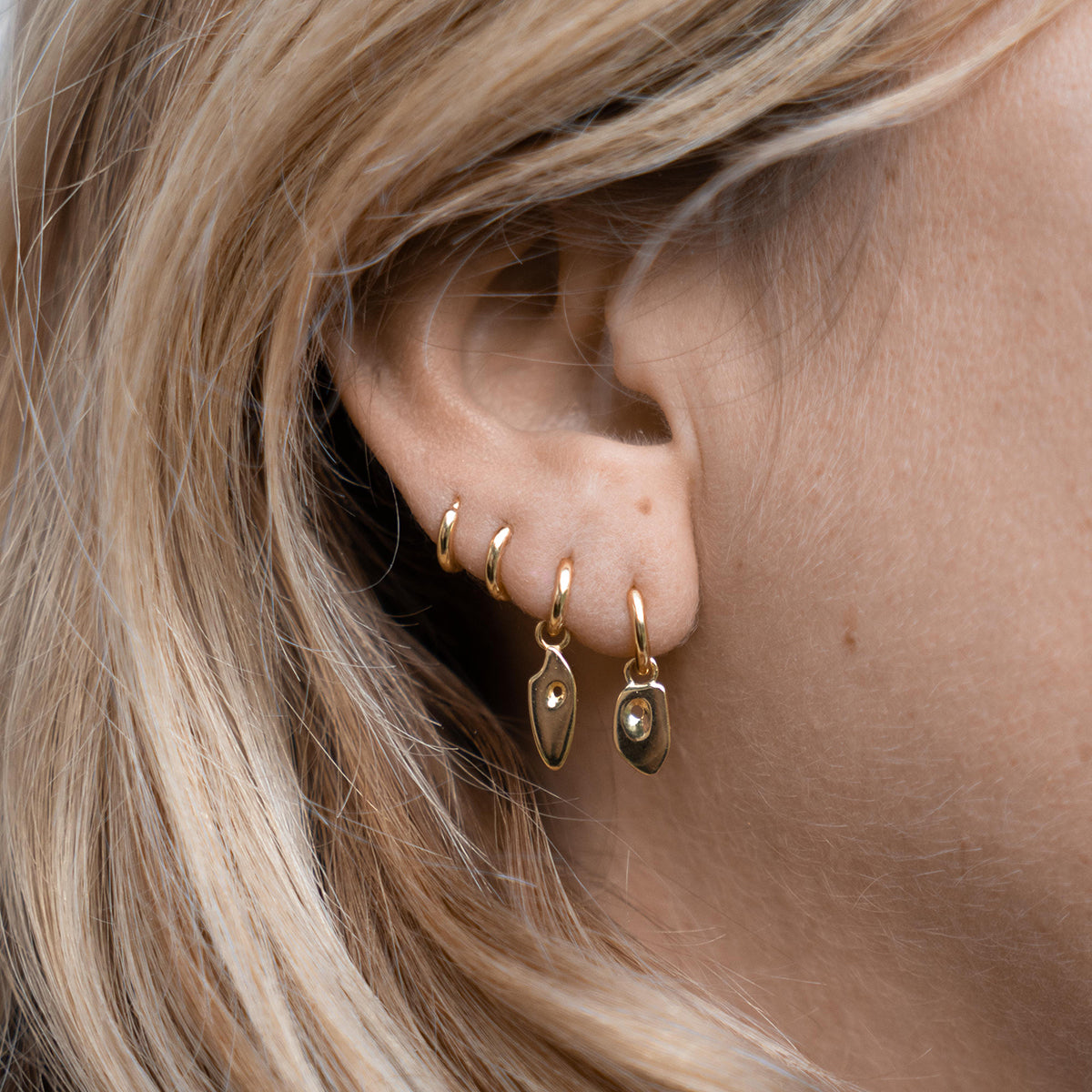 Mini Huggie Hoops Gold