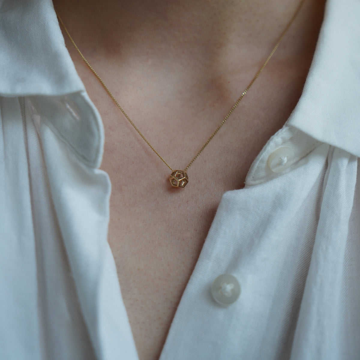 Dodeca Mini Necklace Solid Gold