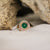 Astral Signet Ring with Green Onyx Solid Gold