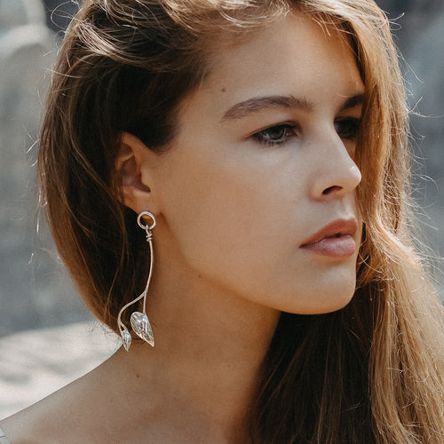 Elysium Earrings Silver Rachel Entwistle