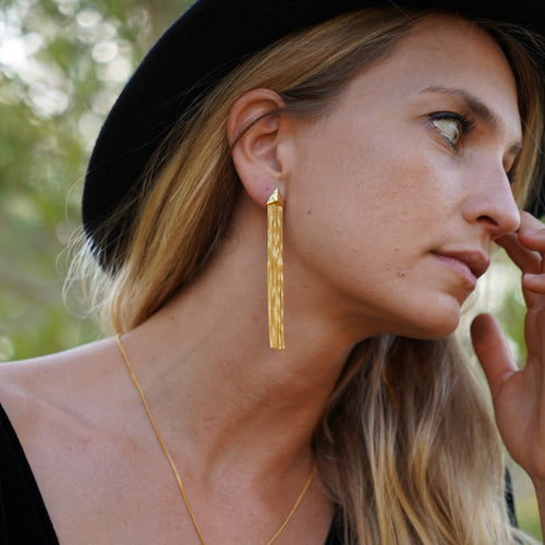 Modern Primitive Drape Chain Earrings Rachel Entwistle