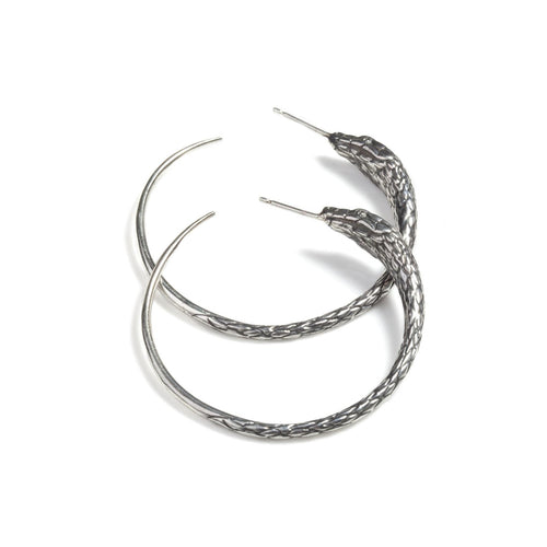 39.5 MM Twisted Hoop Earrings in Yellow Plated Sterling Silver - CBG000756