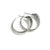 Ouroboros Snake Hoops with Post Silver