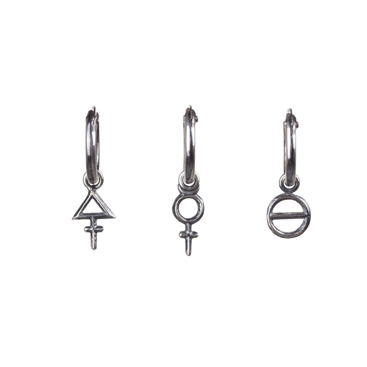 Tria Prima Mini Hoops Silver