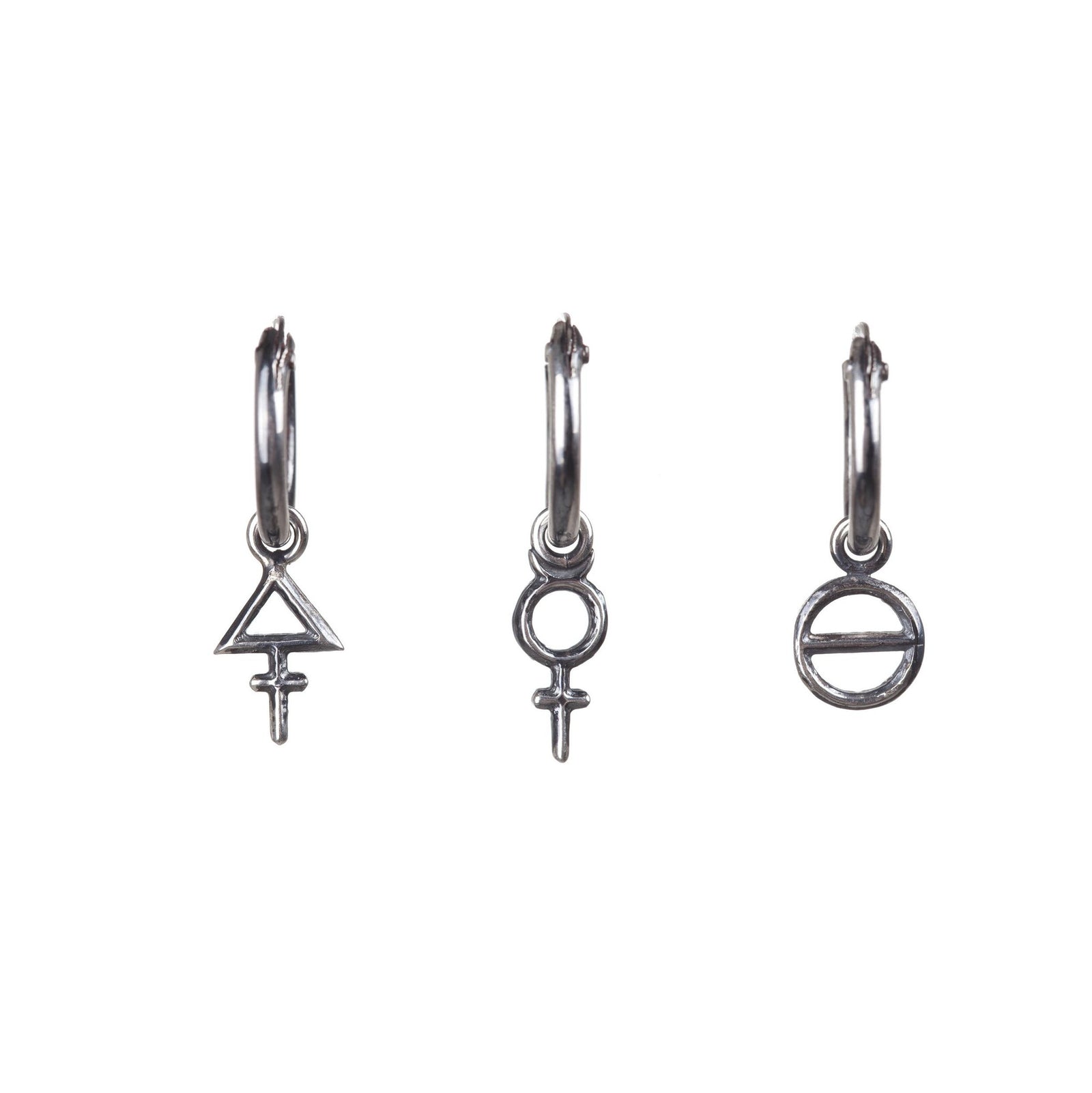 Tria Prima Mini Hoops Silver