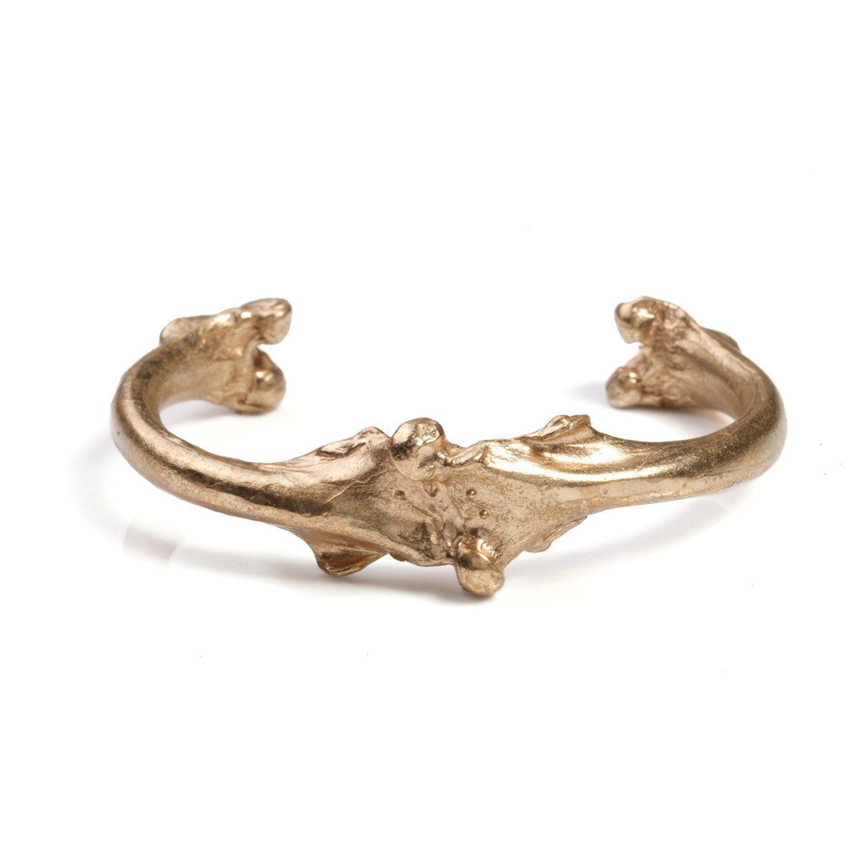 Large Bone Cuff Bronze