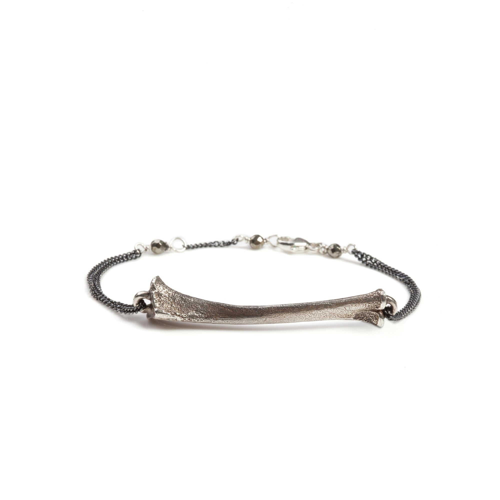 Bone Bracelet Silver