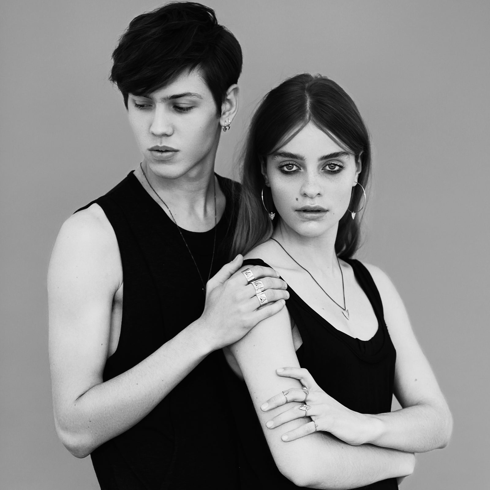 Modern Primitive Large Hoops Silver