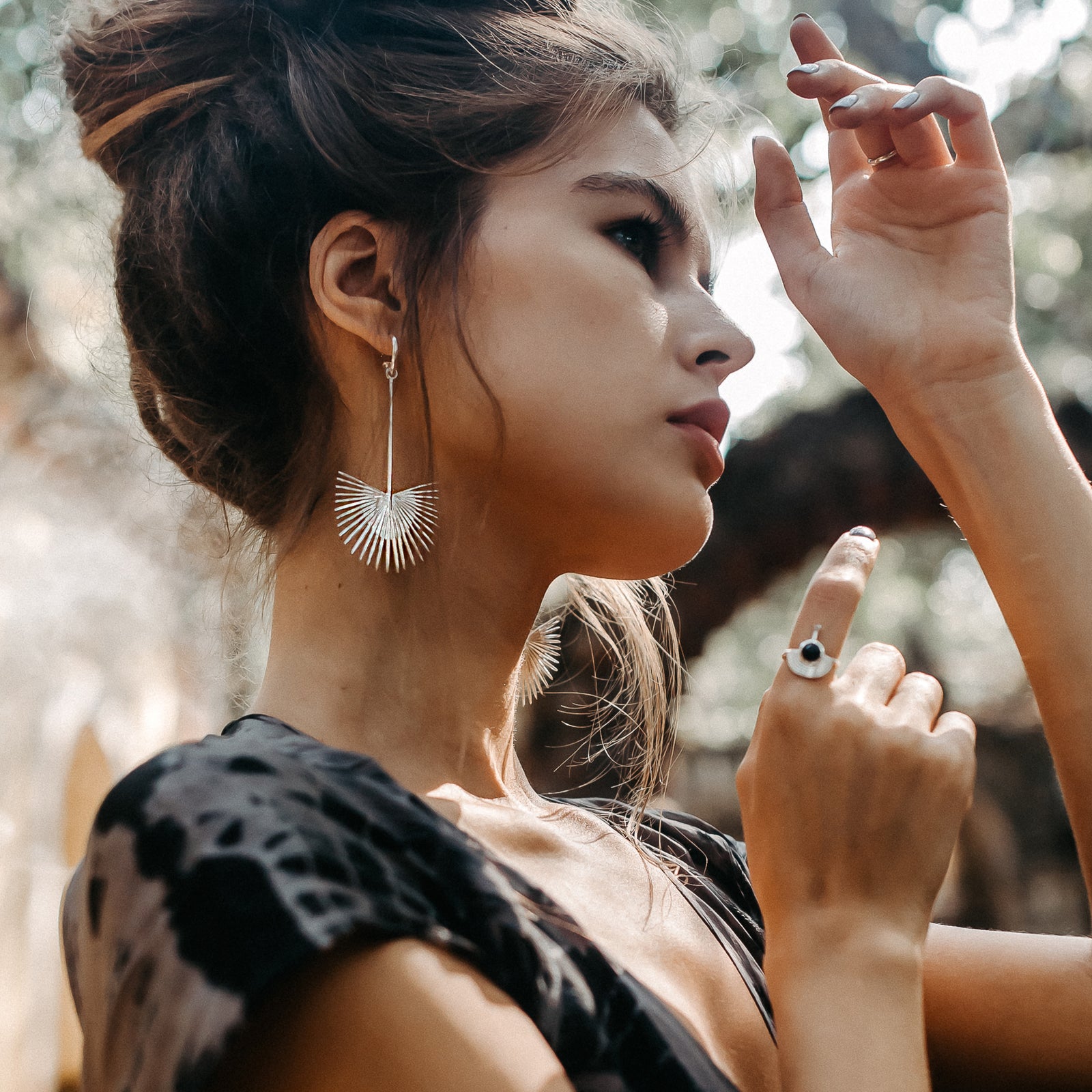 Ishtar Earrings Silver