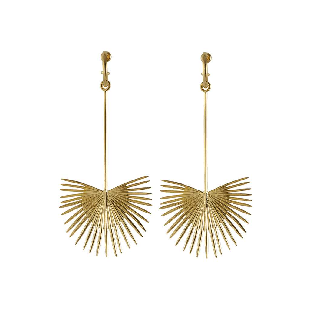 Ishtar Earrings Gold Rachel Entwistle