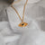 Rays of Light Necklace with Black Sapphire Solid Gold