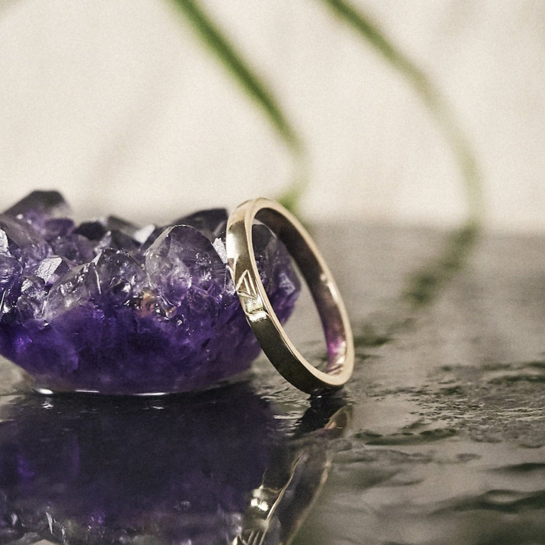 Four Elements Ring Solid Gold