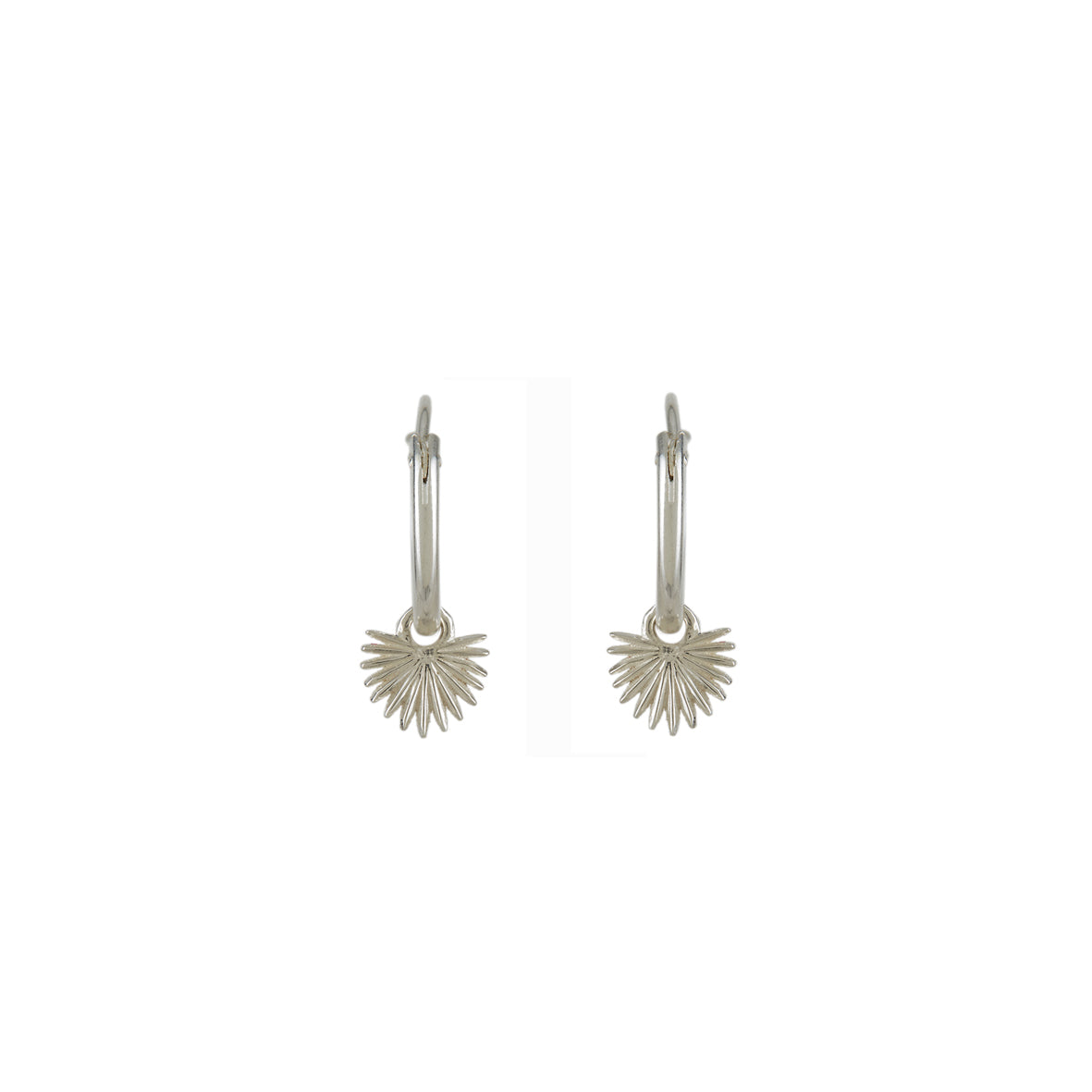 Ishtar Mini Hoop Earrings Silver