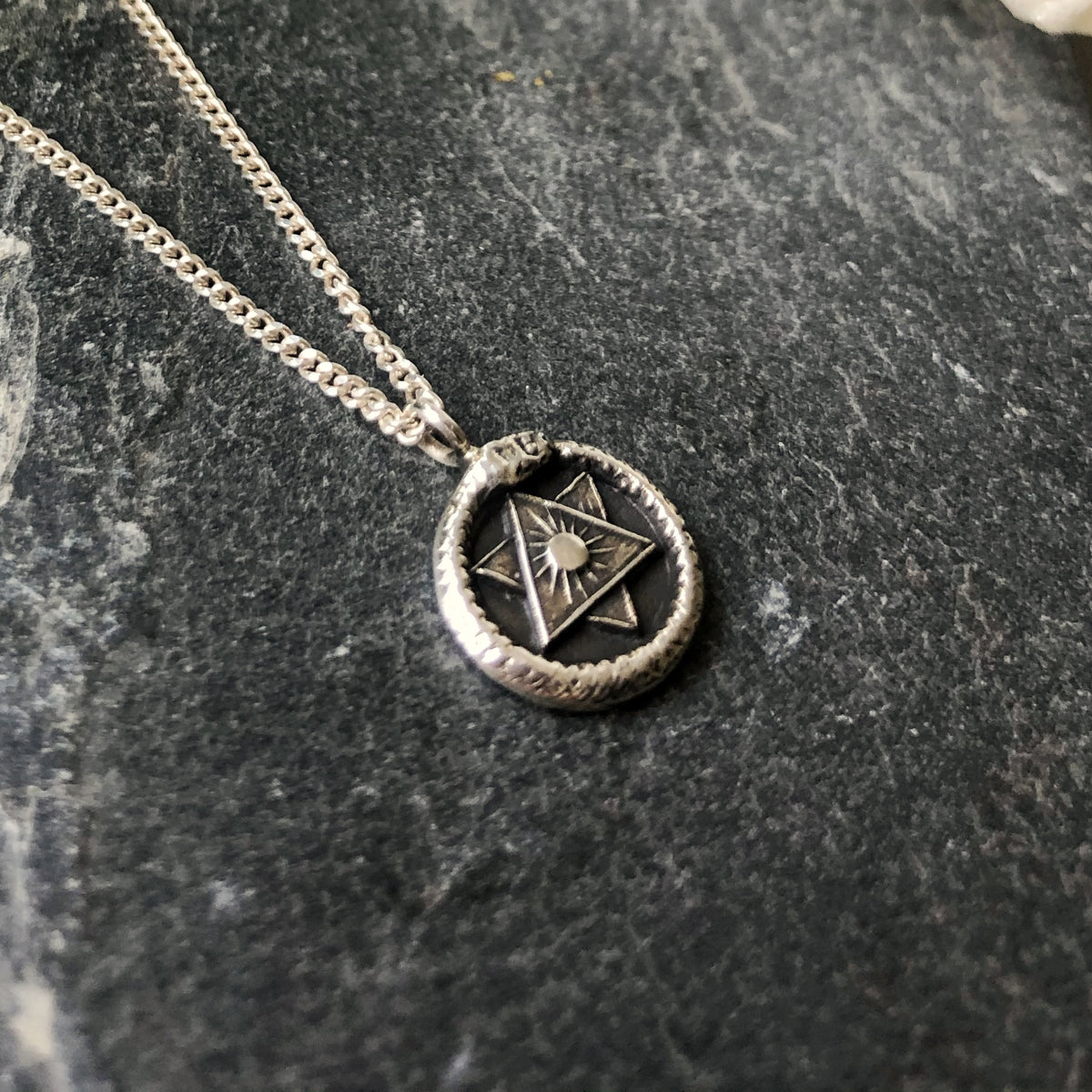 Ouroboros Necklace Silver