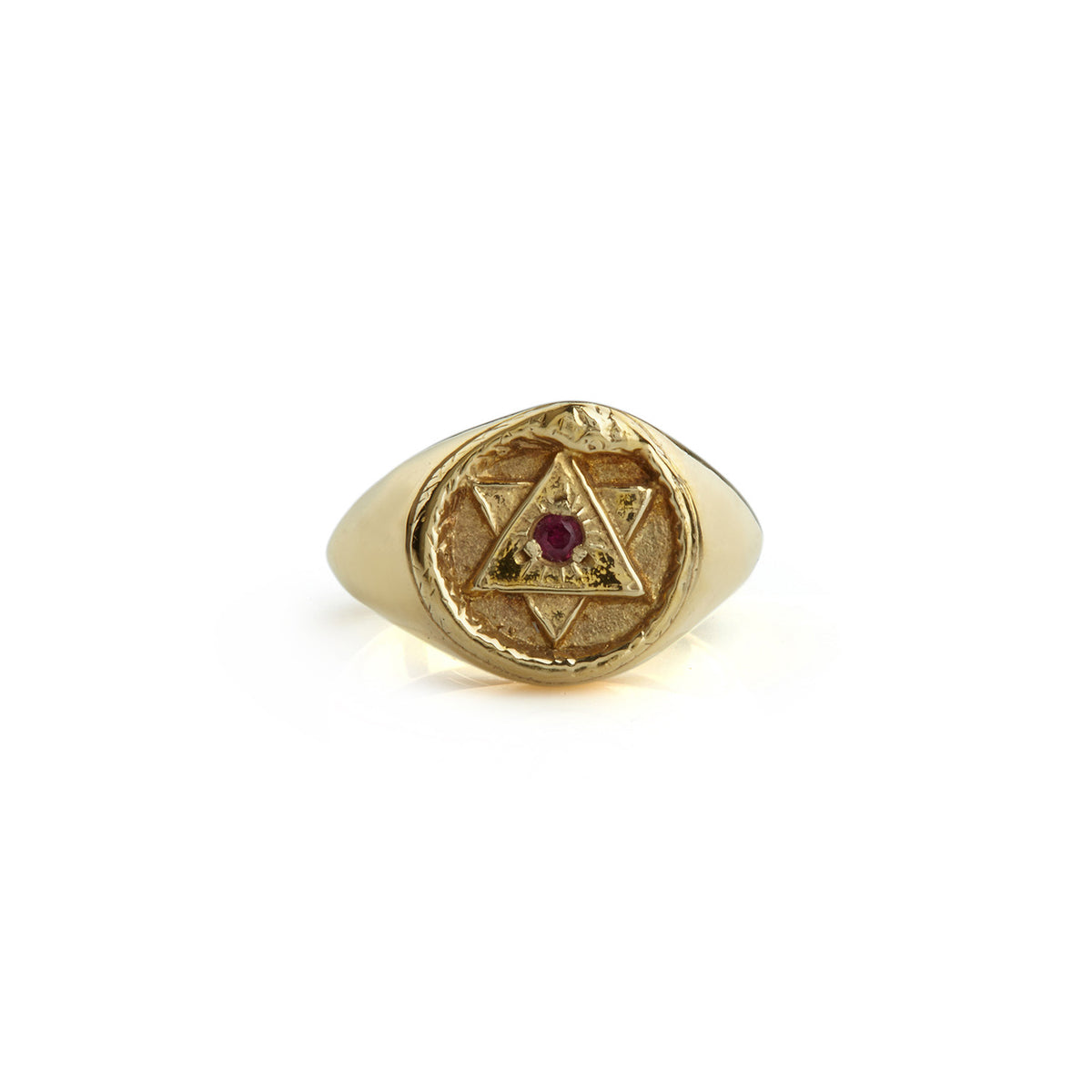 Ouroboros Signet Ring Gold