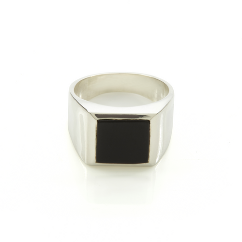 Square 2025 onyx ring