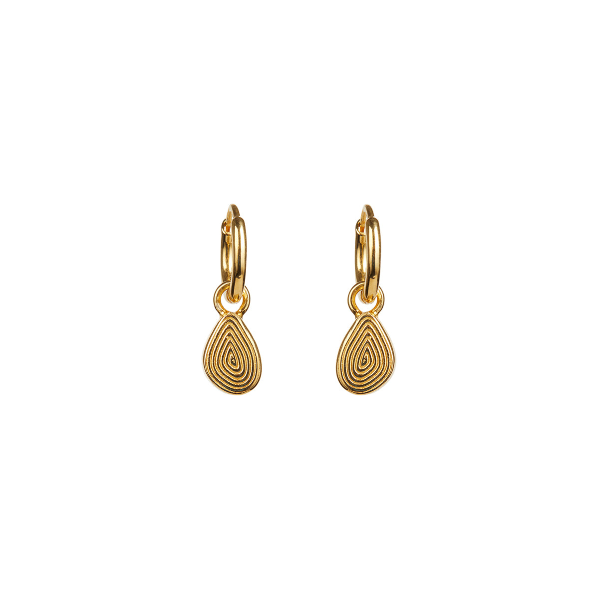 Apollo Green Onyx Mini Hoop Earrings Gold