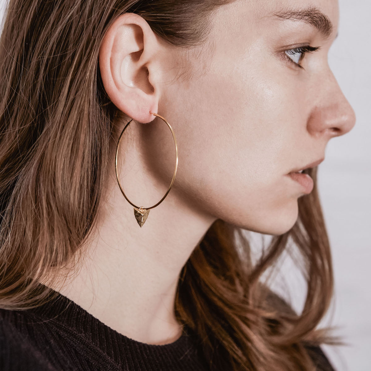 Modern Primitive Large Hoops Silver