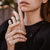 Astral Signet Ring with Green Onyx Solid Gold