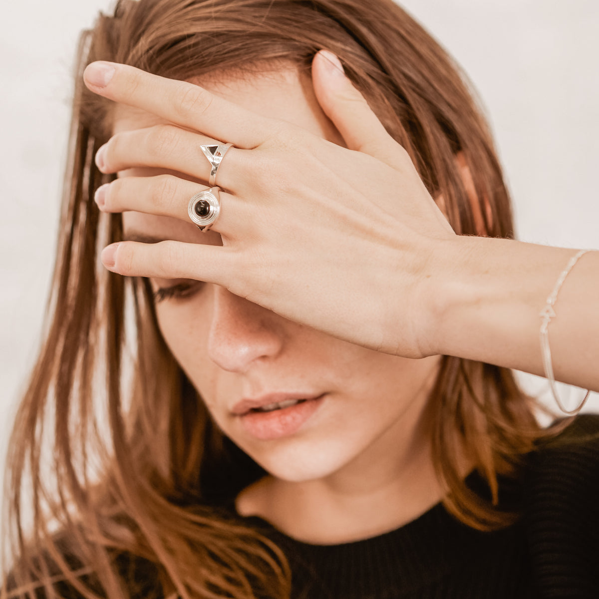 Astral Signet Ring - Black Onyx