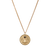 Scarab Coin Necklace Gold