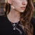 Scarab Coin Necklace Silver