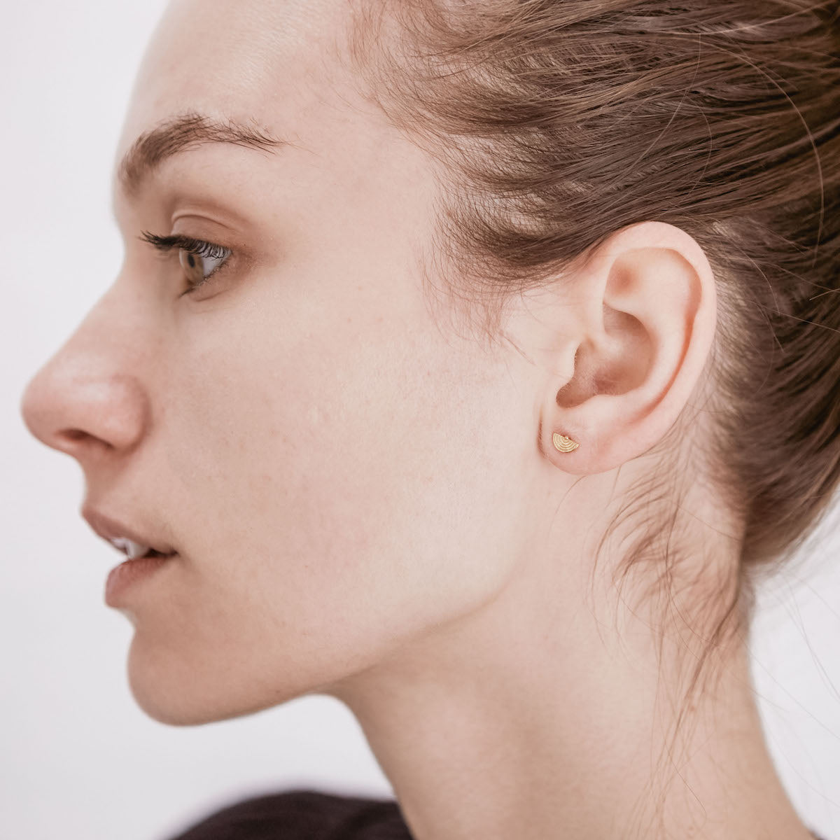 Orbit Mini Stud Earrings Solid Gold