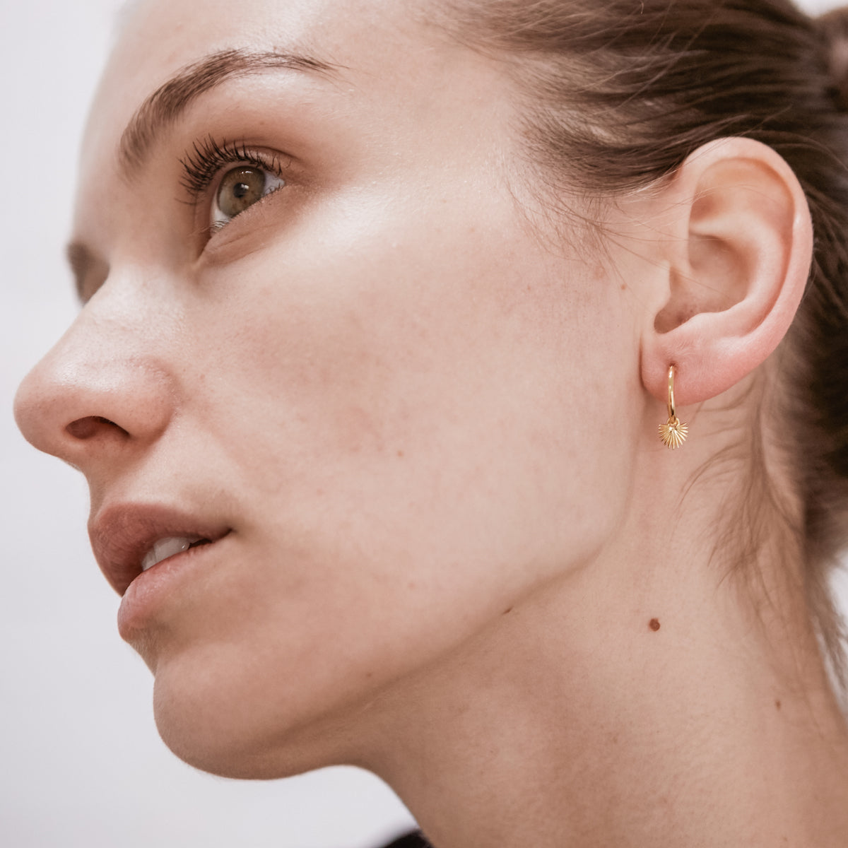 Ishtar Mini Hoop Earrings Gold