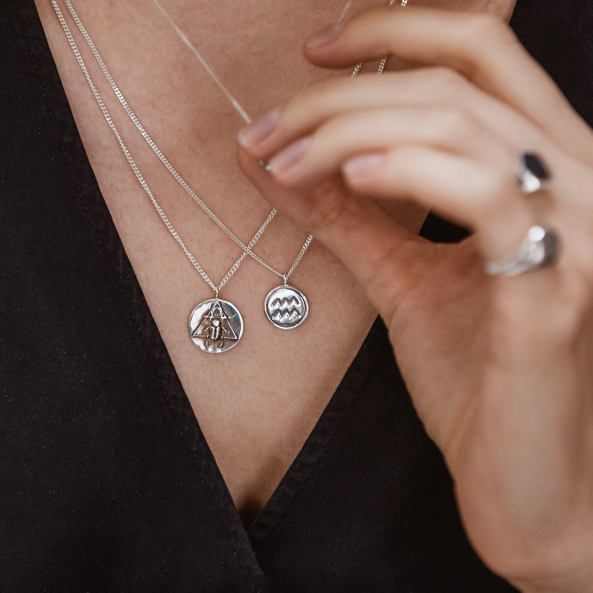 The Scarab Pendant Silver