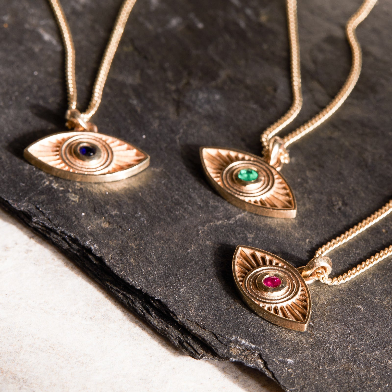 Rays of Light Necklace Solid Gold