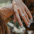 Rays Of Light Ring Silver- Black Onyx