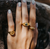 Ouroboros Snake Ring with Emeralds Solid Gold