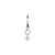 Seven Planetary Metals - Venus Hoop - Silver