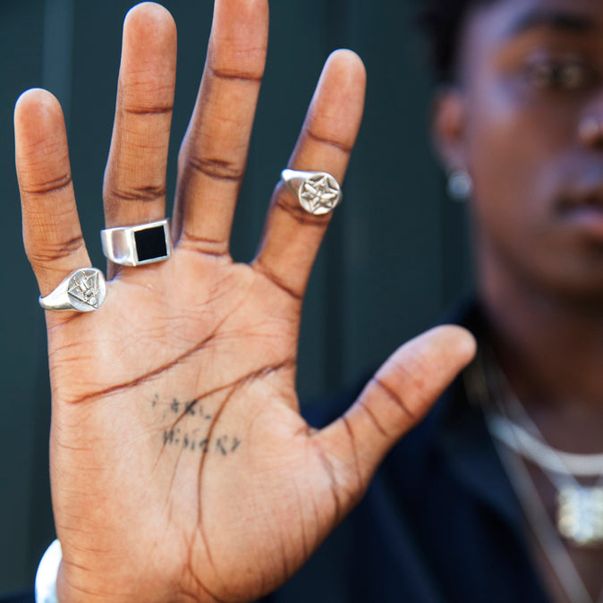 Scarab Signet Ring Silver
