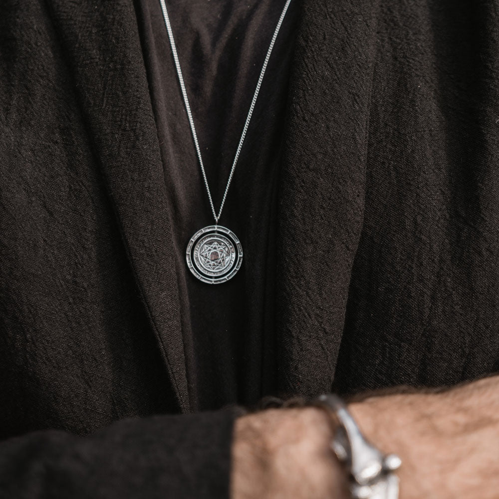 Alchemist's Spinning Necklace Silver