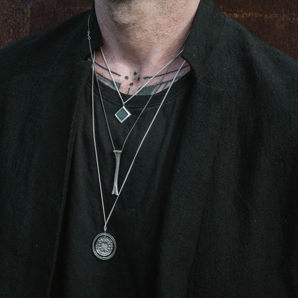 Alchemist's Spinning Necklace Silver