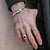 Large Bone Cuff Silver