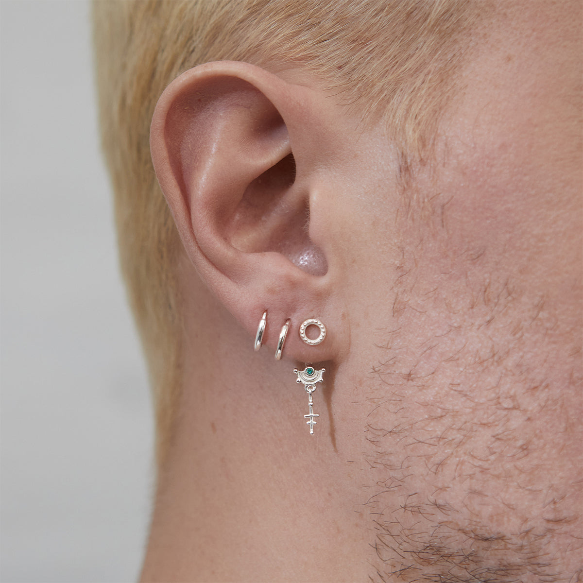 Mini Huggie Hoops Silver