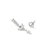Celestial Mini Ear Jacket Silver with an Emerald