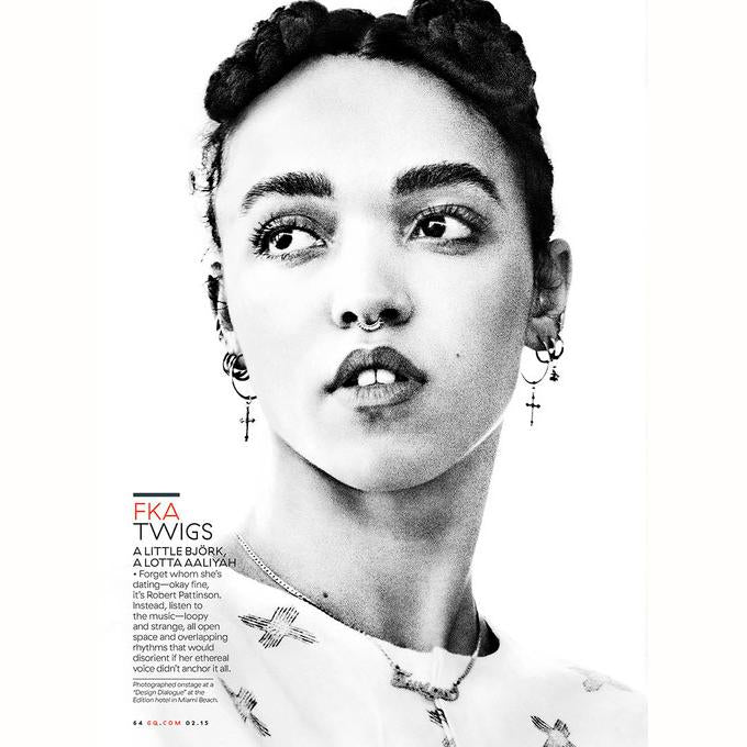 Cross Hoop Earrings Silver