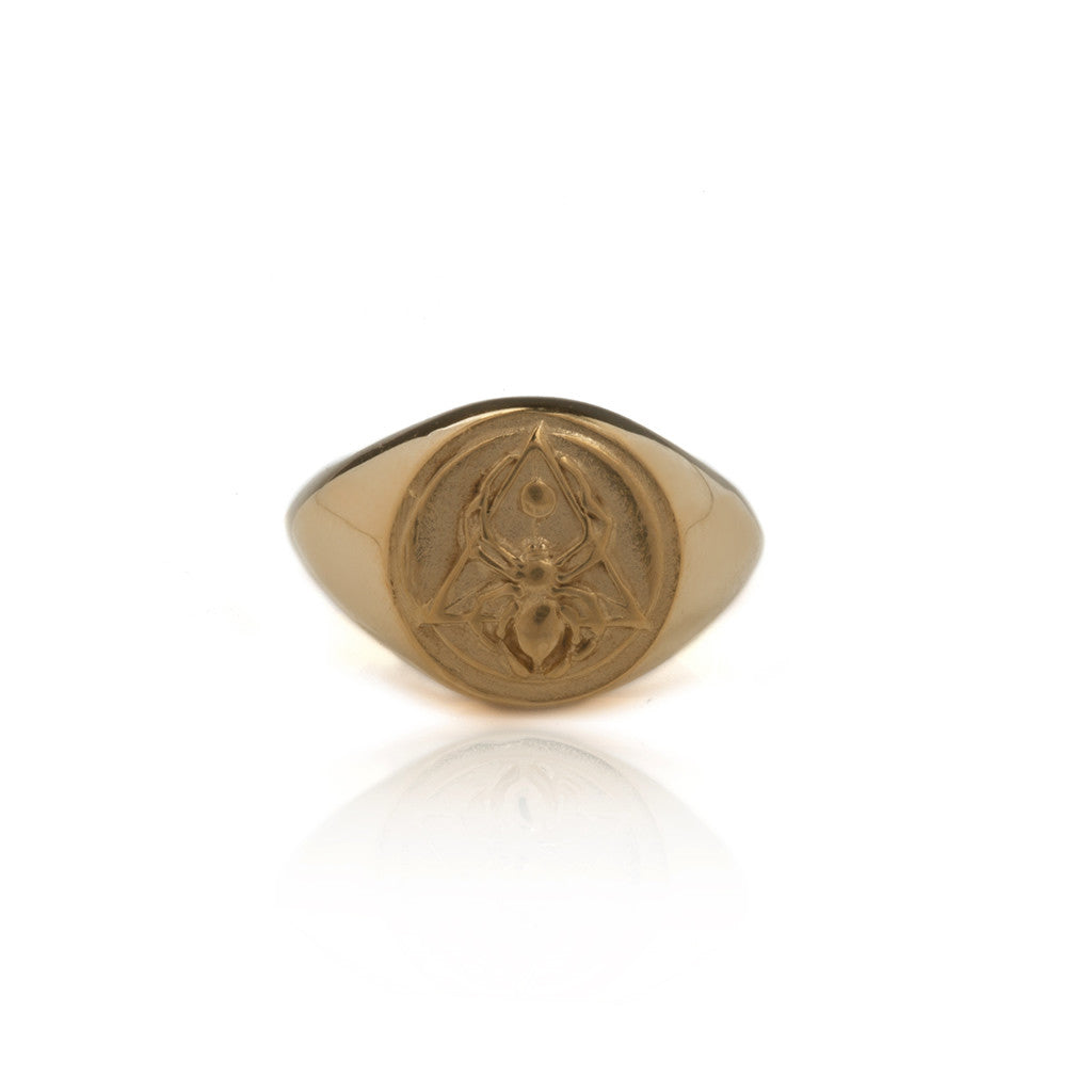 The Creation Signet Ring Gold