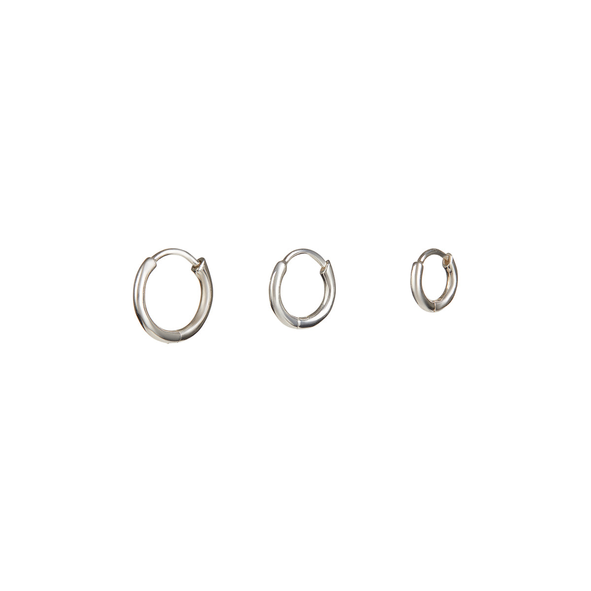 Mini Huggie Hoops Silver