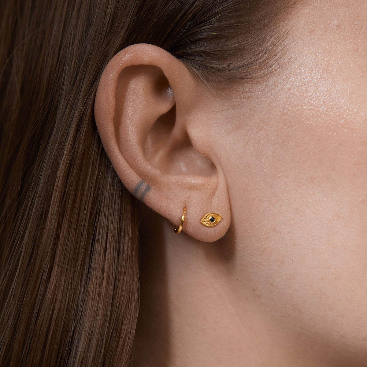 Mini Huggie Hoops Gold
