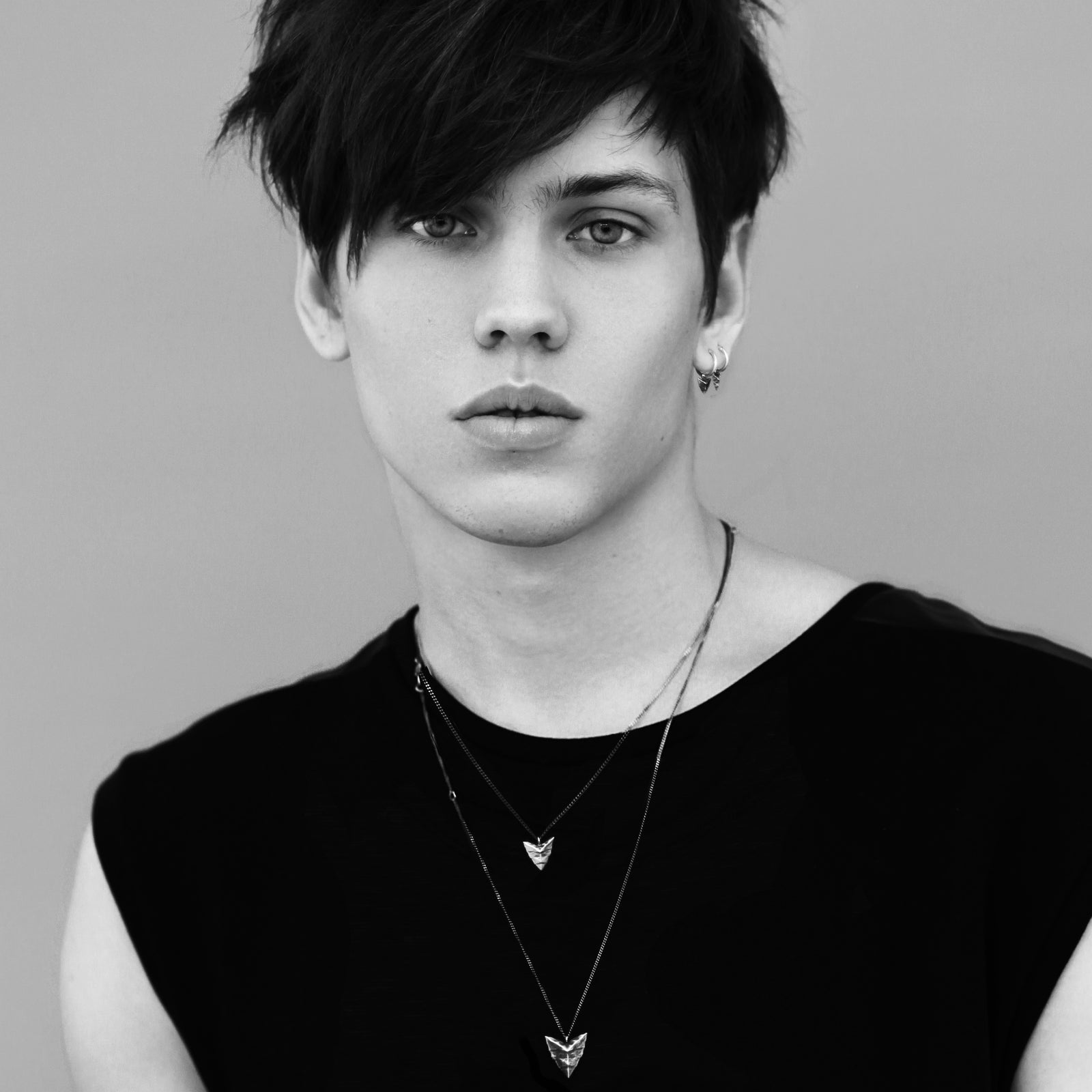 Modern Primitive Mini Hoop Earrings Silver