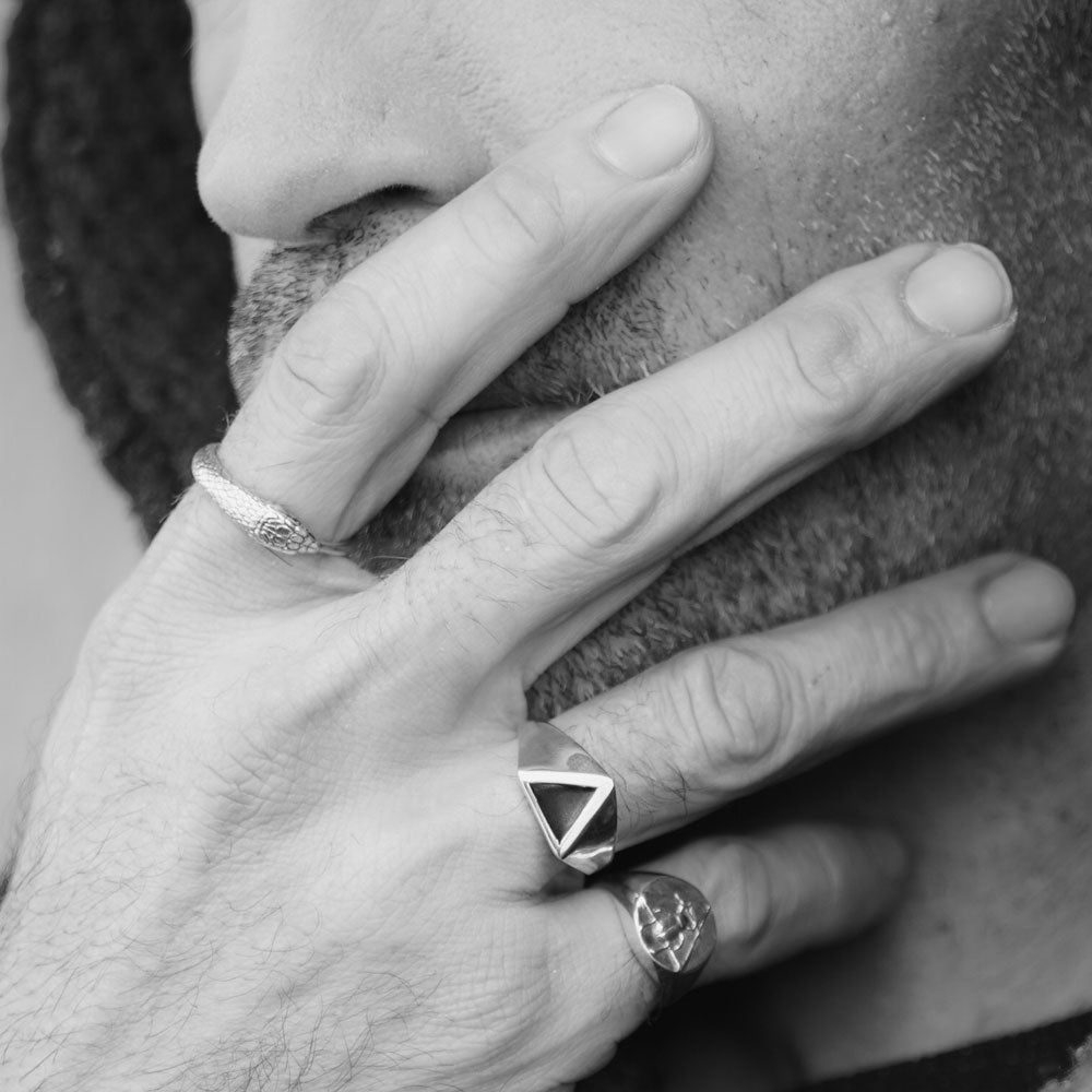 Scarab Signet Ring Silver