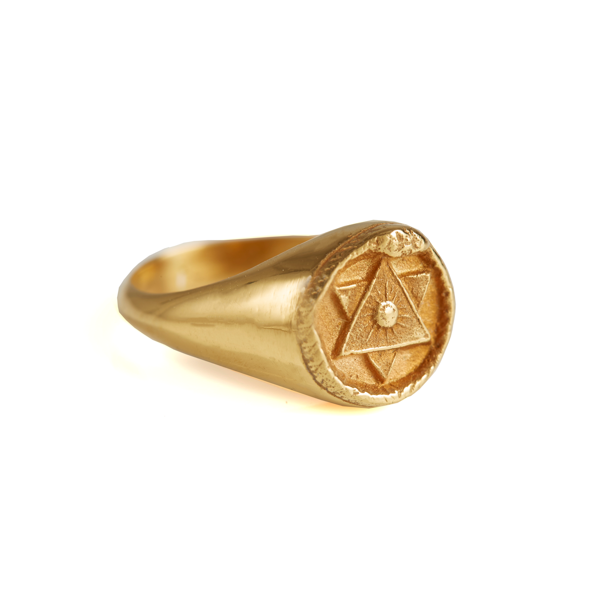 Ouroboros Signet Ring Gold
