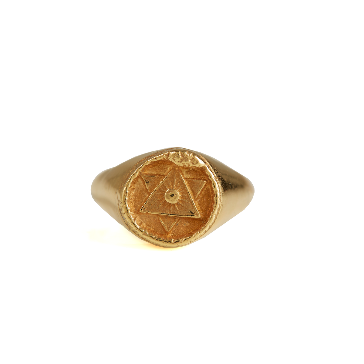 Ouroboros Signet Ring Gold